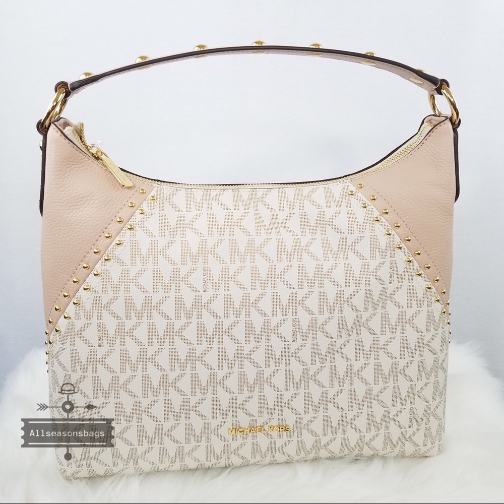 Michael Kors aria medium satchel ballet vanilla - Picture 6 of 8